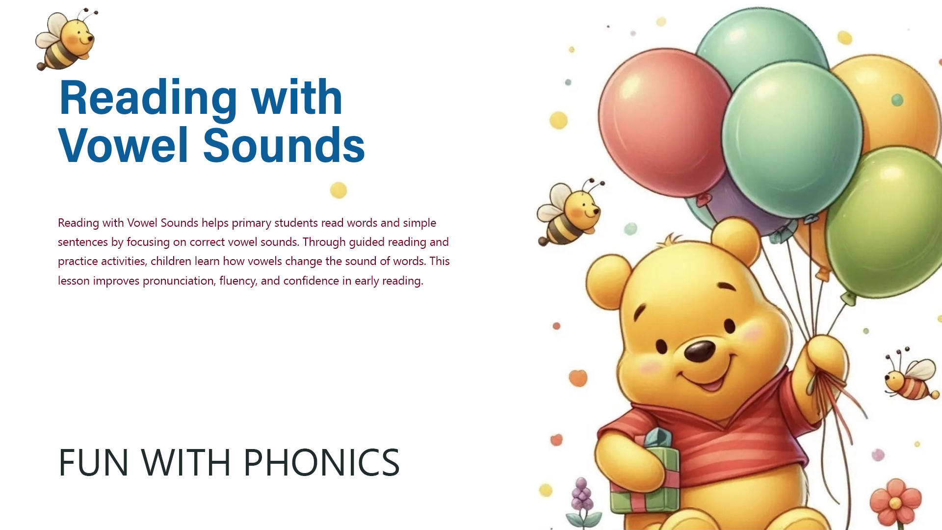 Reading with Vowel Sounds